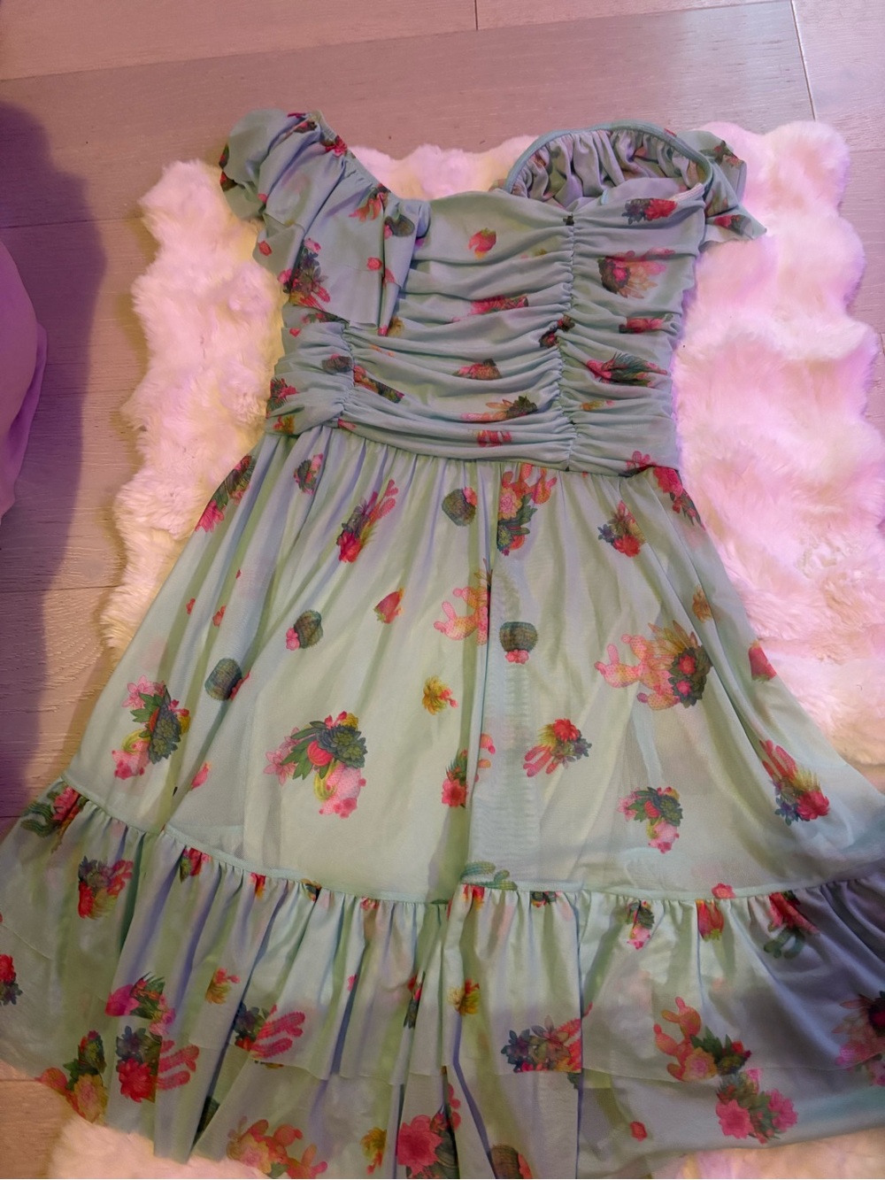 ✨🌵Blackmilk Cacti Cutie🌵✨ Sweetheart Midi Dress ✨M - NWT! 🔥was $115/now $65 - Picture 8 of 10